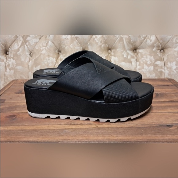 Sorel's Cameron Flatform Mule Sandals Size 7 - Picture 4 of 6